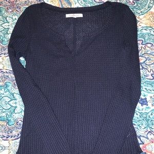 Aeropostale Long Sleeve Sheer Top